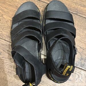 Dr. Martens Black Strappy Sandals